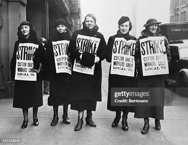 All cotton goods factories and shops workers in Chicago have been called on strike by the International Ladies' Garment Workers' Union, which claims...