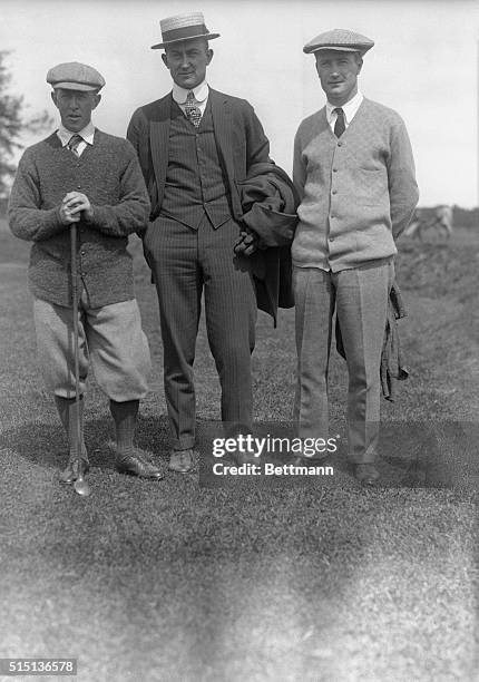 Byers, Ty Cobb, and Jerome Travers golf contest.