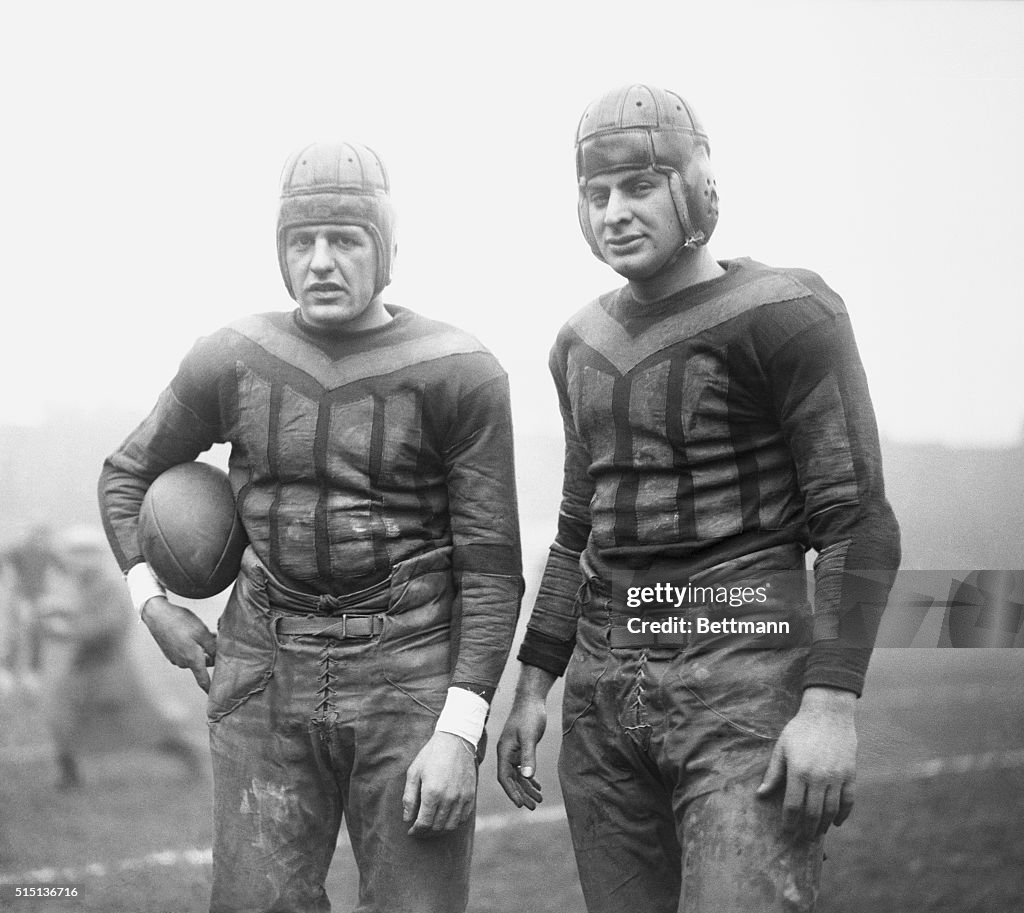Football Players Red Grange and Earl Britton