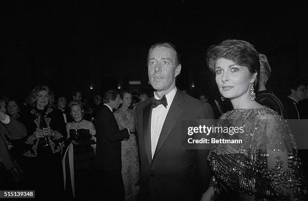 Manhattan, New York, New York: Actress Cristina Ferrare, wife of auto tycoon John DeLorean, arrives for a gala party at the Metropolitan Museum of...