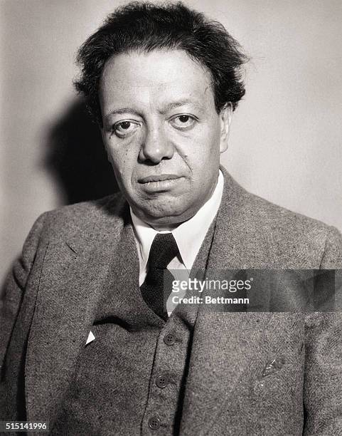 Diego Rivera, celebrated artist and dissident Communist, who charged December 8th that German Nazis and Stalin Communists were "converging" Mexico...