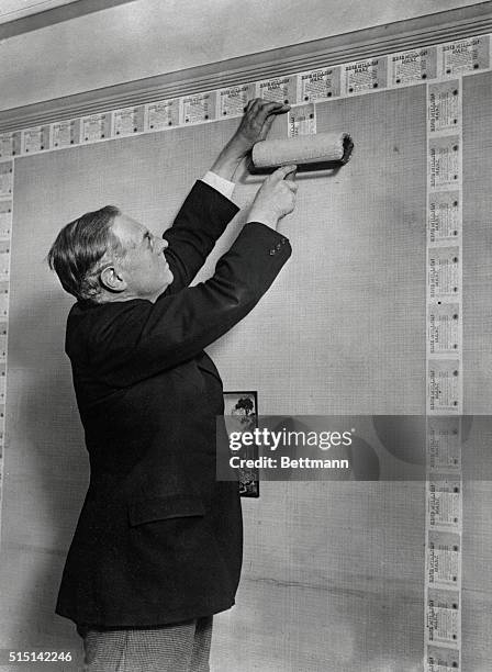 Arthur Croxton has devised a new form of decoration for one of his offices at the London Coliseum, using for the purpose a frieze of German 1 000...