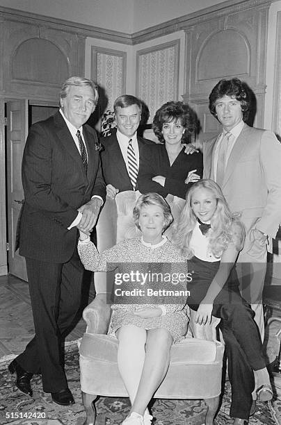 Los Angeles: Barbara Bel Geddes, who plays Miss Ellie, the genteel matriarch of the fueding Ewing Family on TV's Dallas series poses for a family...