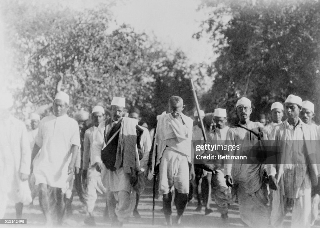 Gandhi Marching to the Sea