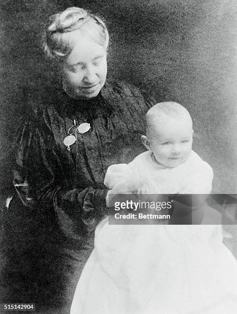 Amelia Earhert at the age of six months. Photograph circa 1897.