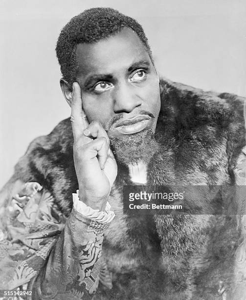 Paul Robeson, celebrated American colored actor as the Moor of Venice in the Shakesperian play Othello, has won great acclaim in London. He plays...