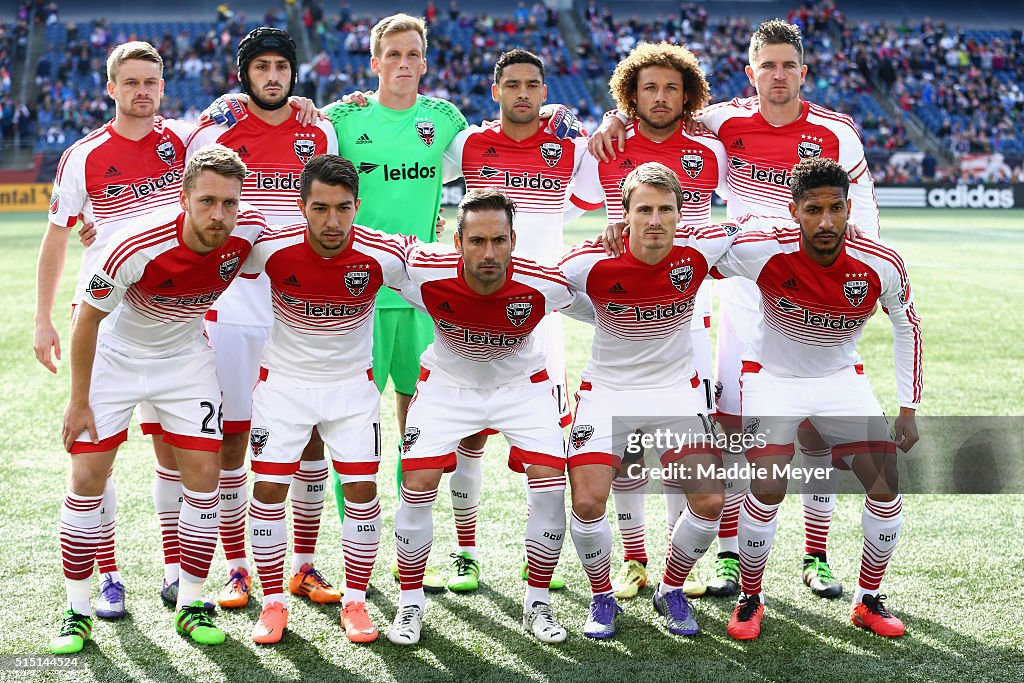 D.c. United Roster The starting lineup of the D.C. United before their game against the ...