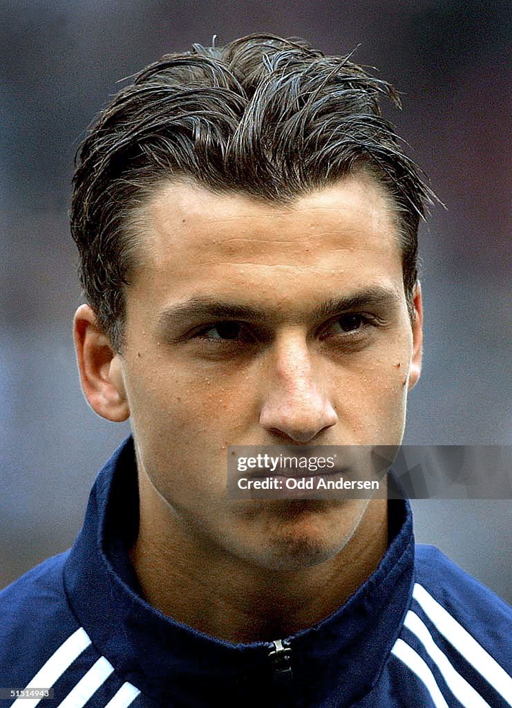 Portrait of Swedish forward Zlatan Ibrahimovic, ta