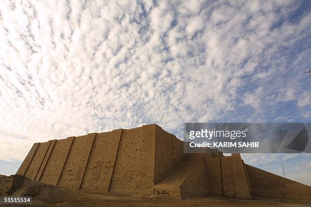 The famous Ziggurat, a three-tiered edifice dating back to 2113 B.C., stands more than 17 meters high in the ancient city of Ur 15 January 2002 in...
