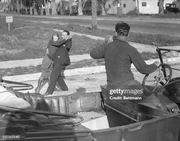 Marathon dance from Santa Monica to El Patio Ballroom in Los Angeles. Gene La Vock and Tom Miller.