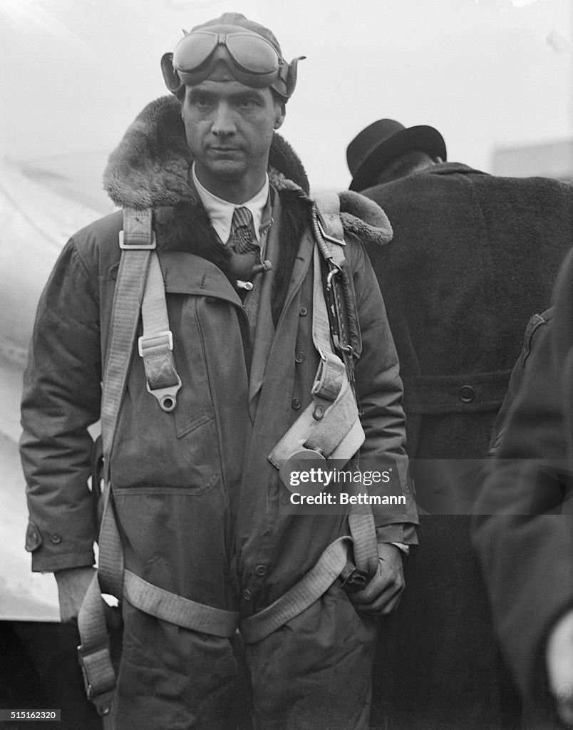 Howard Hughes Wearing Flight Gear