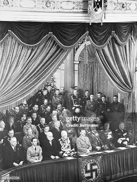 Honor Germany's war dead. Among the notables present at the Heroes Day ceremony honoring Germany's war dead, at the State Opera House in Berlin,...