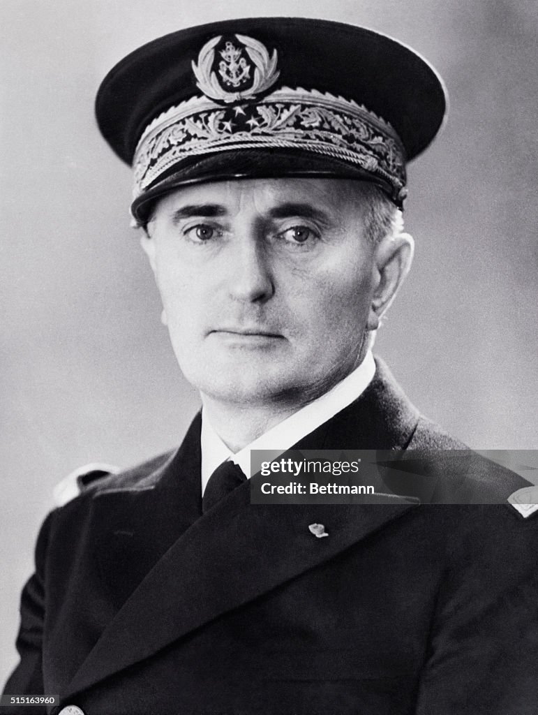 Vice Admiral Francois Darlan of French Navy