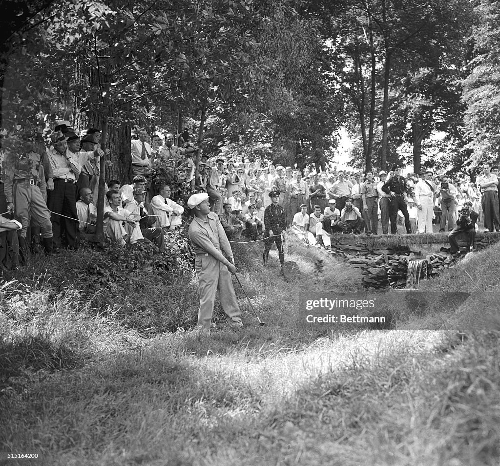 Craig Wood Playing Shot in a Stream