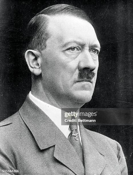 Portrait of Adolf Hitler made for his 50th birthday in April 1939, five month before the start of World War II.