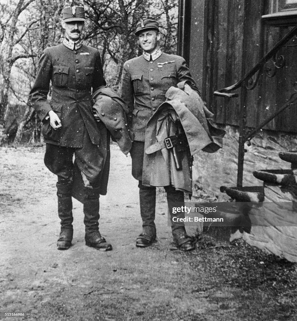King Haakon and Prince Olav Posing
