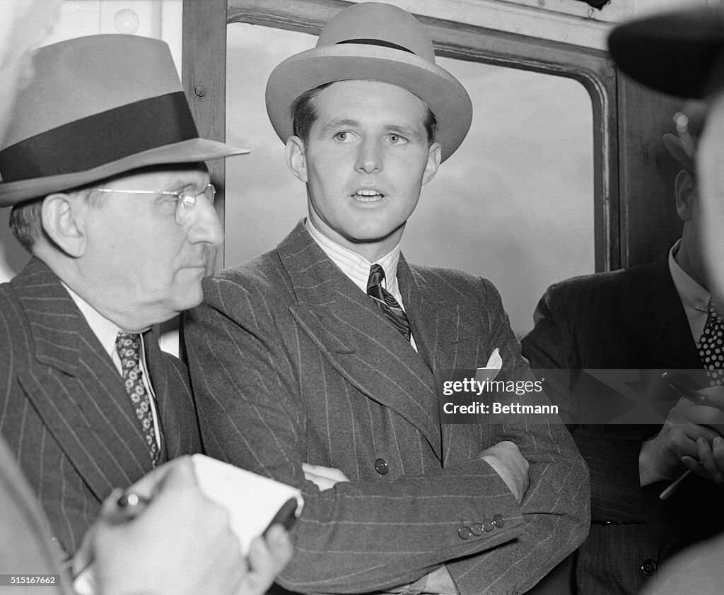 Joseph P. Kennedy Jr. Arriving on the Mauretania