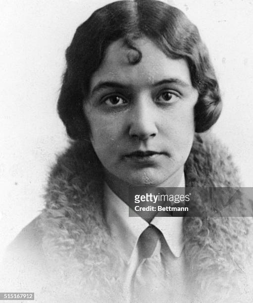 Hopewell, N J: This is a new and heretofore unpublished picture of Betty Gow, the nurse of the kidnapped Lindbergh baby. Henry "Red" Johnson, her...