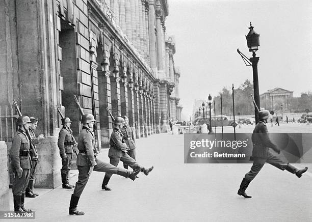 Outside the Hotel Crillon in Occupied Paris 1940