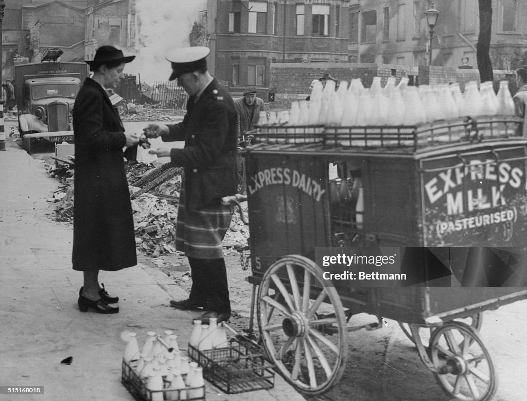 Milkman Making Deliveries