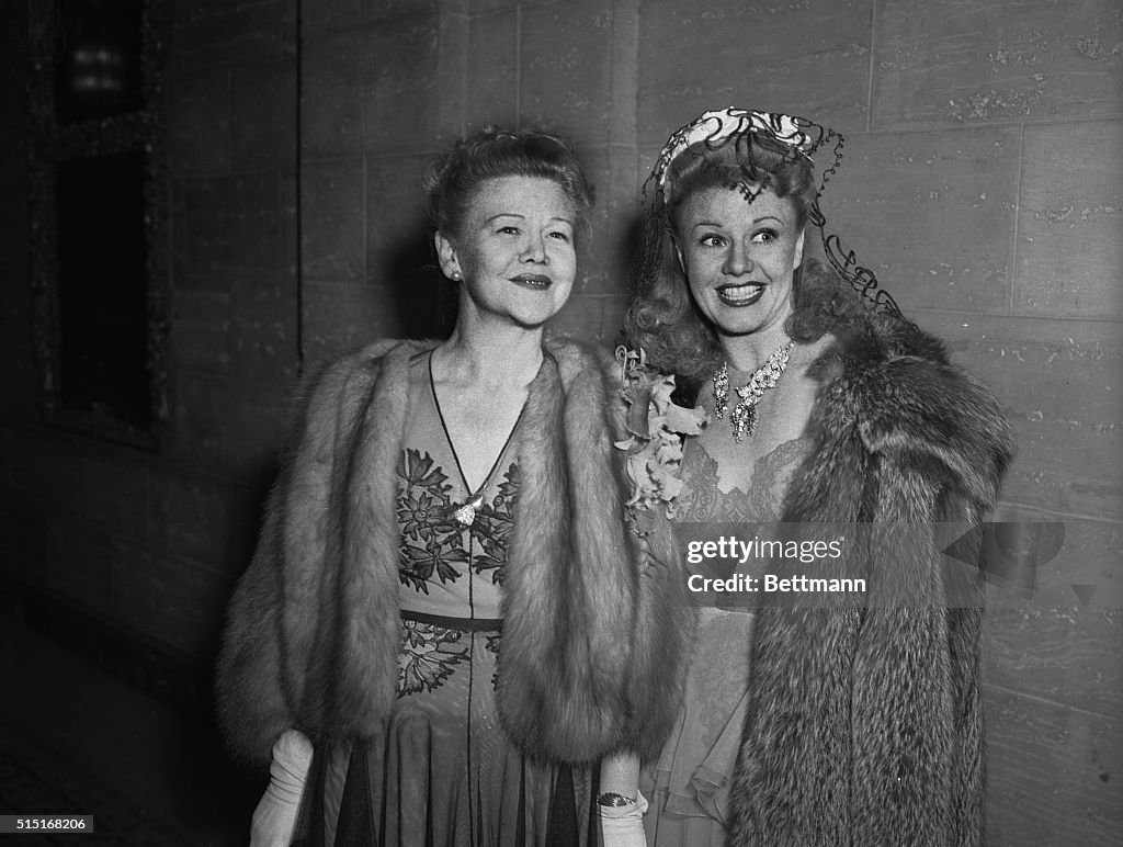 Ginger Rogers with Her Mother Lela Rogers