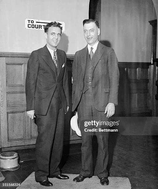 Jack "Legs" Diamond and lawyer, D.H. Prior.