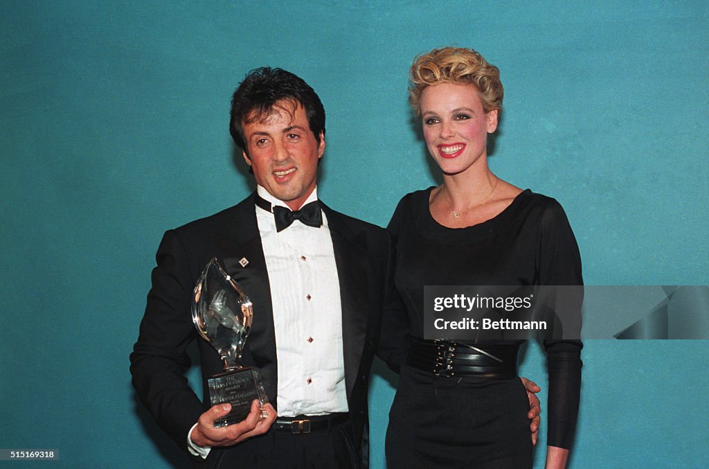Sylvester Stallone with Brigitte Nielsen
