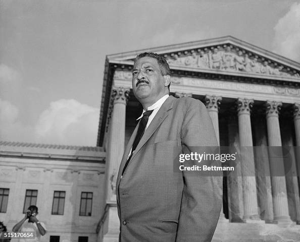Thurgood Marshall Outside the Supreme Court