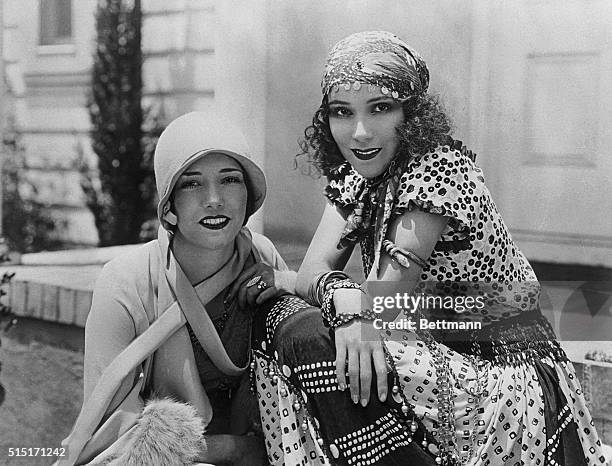 Lupe Valez and Dolores Del Rio Meet for the First Time