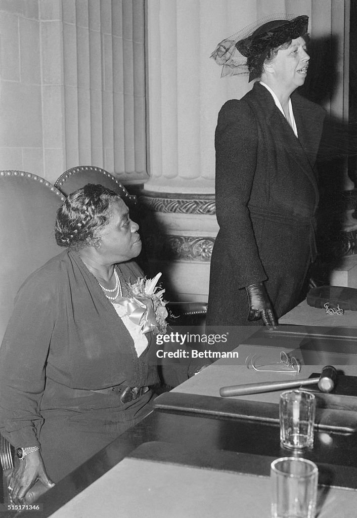 Eleanor Roosevelt with National Youth Administration Leader