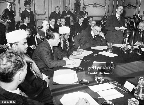 London, England- Attended by Representatives of 7 countries of the Arab League, The Palestine Conference is opened by Prime Minister, Clement Attlee...