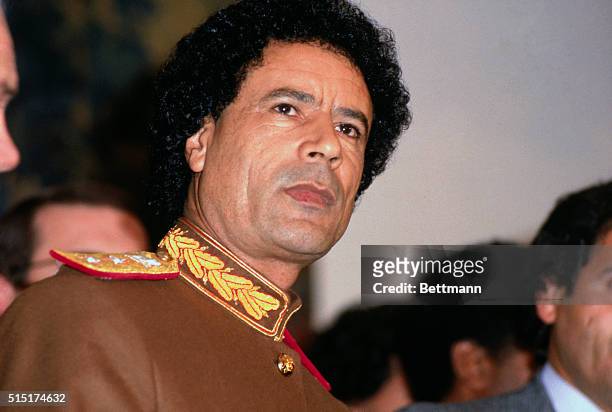 Libyan Leader Muammar al-Qaddafi