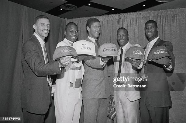 New York: First five picks in the NBA college player draft were Ken Walker of Kentucky taken fifth by the N.Y. Knicks; Chuck Person of Auburn drafted...