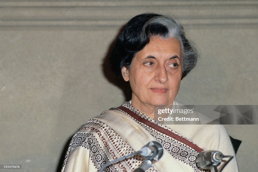 Portrait of Indira Gandhi