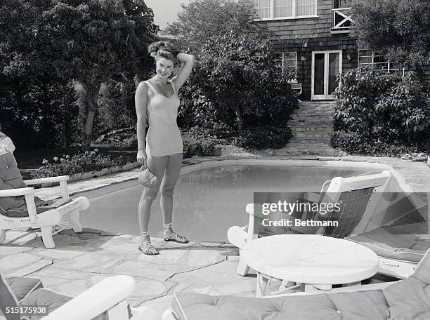 Star Styles. Esther Williams the star who rose to fame in the movies through her swimming ability---and now she has a house with a swimming pool. She...