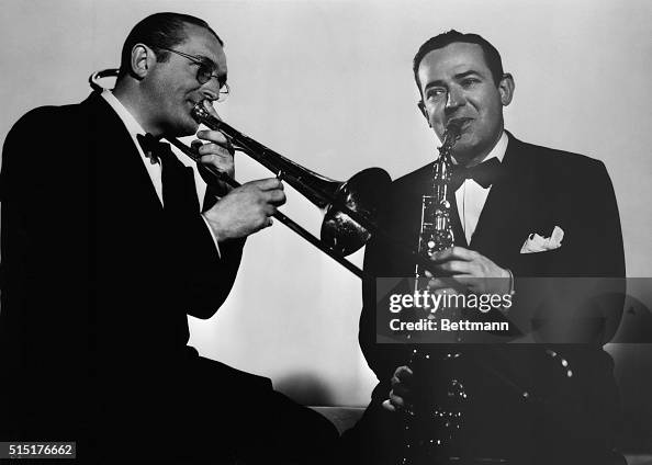 The Dorsey Bros. Playing Sax, Trombone The Dorsey Bros. Playing Sax, Trombone