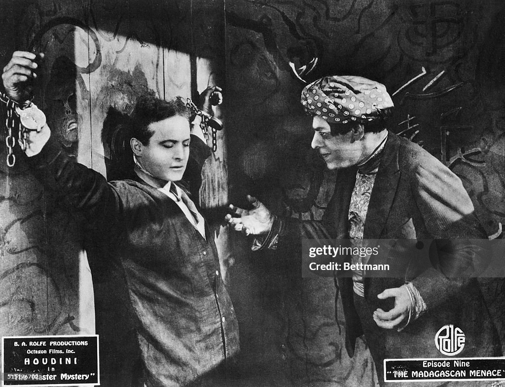 Houdini Chained Up In Movie Still