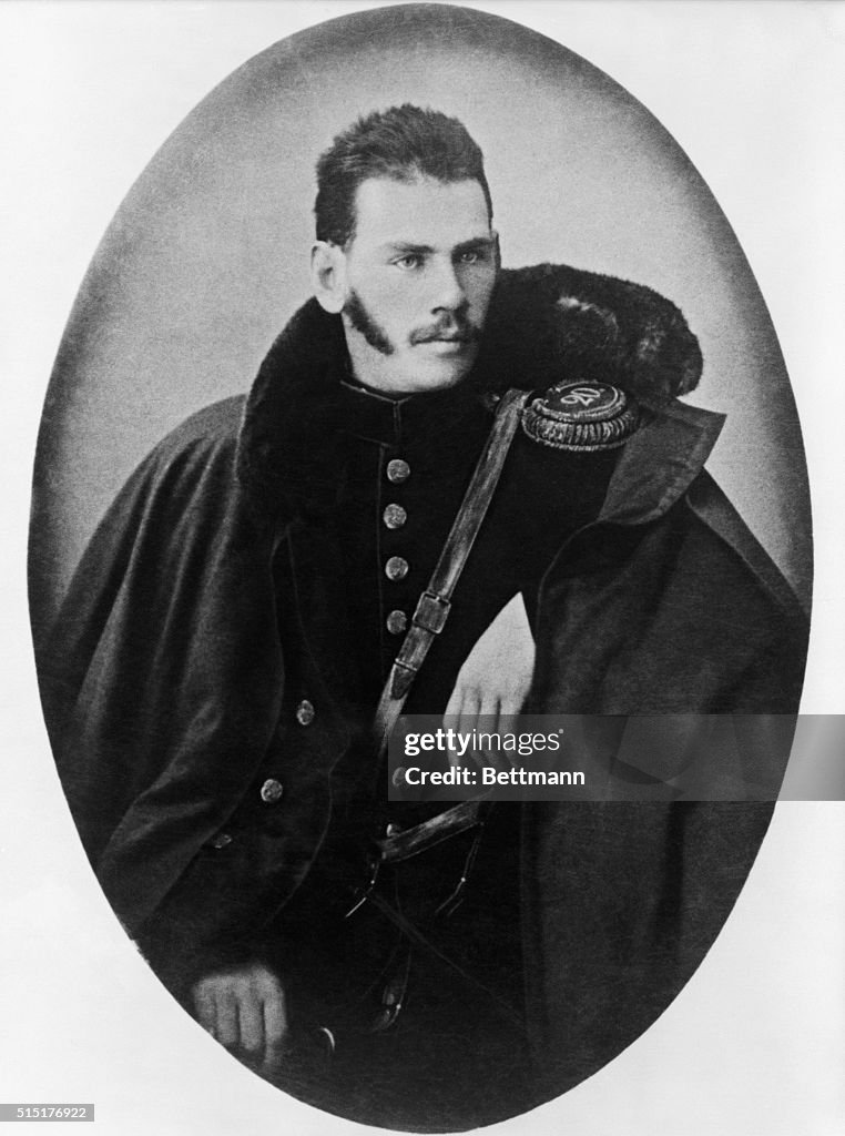 Novelist Leo Tolstoy as Crimean Army Officer