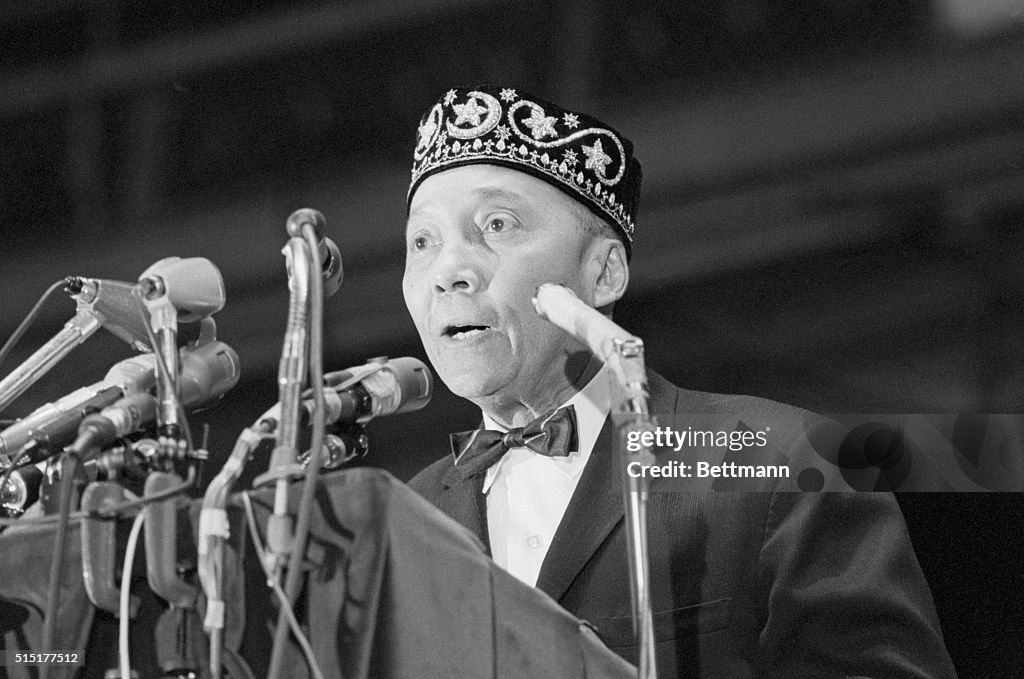 Nation of Islam Leader Elijah Muhammad