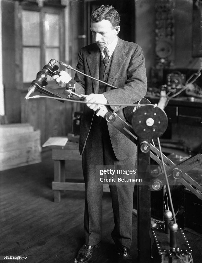 W.D. Coolidge with Early X-Ray Tube