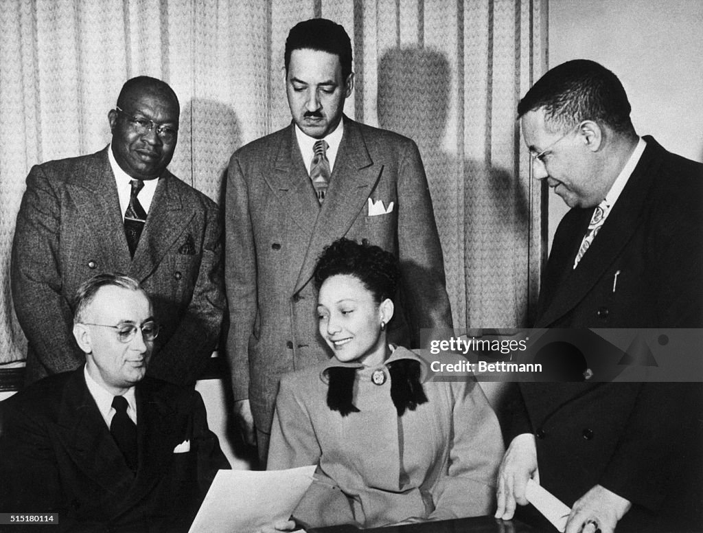 Thurgood Marshall W/Ada Lois Sipuel