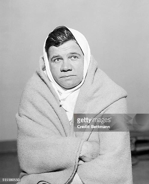 New York, NY - In fine fettle and ready for the coming season, Babe Ruth started his training seige Jan. 6 in Art McGovern's gym in New York...