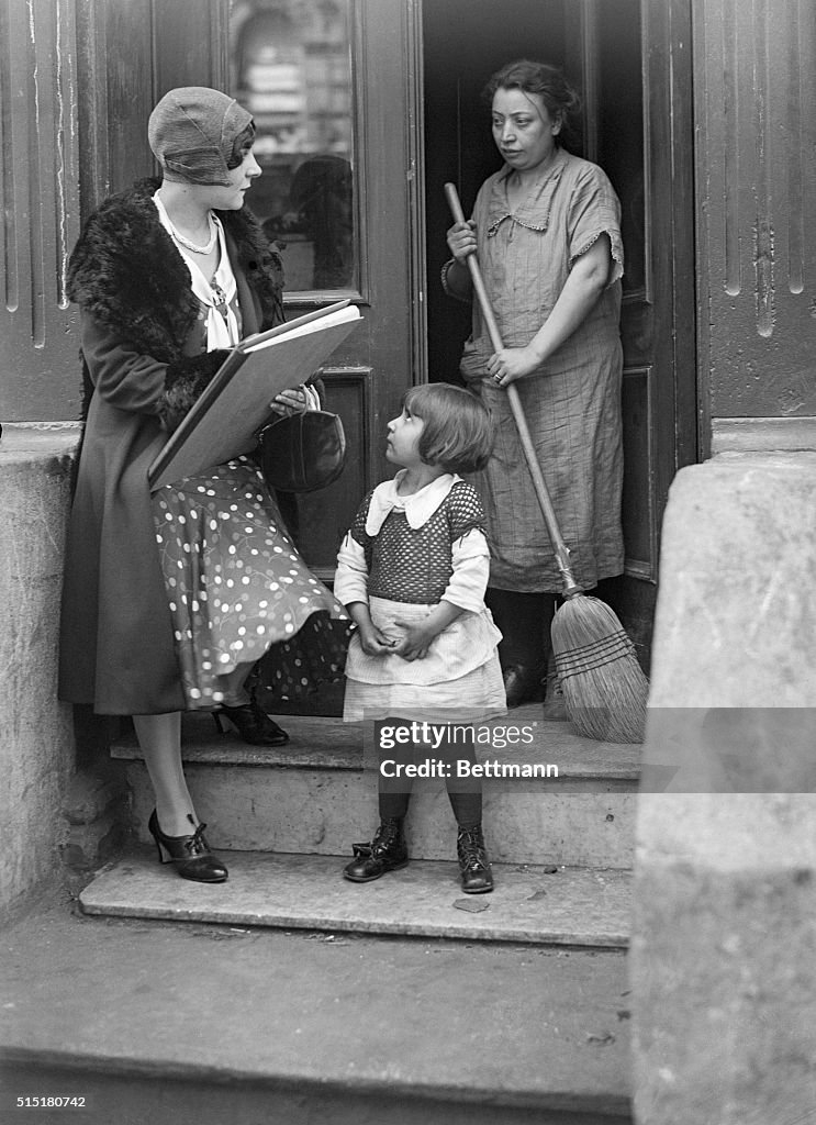 Census Taker Speaking to Tenants