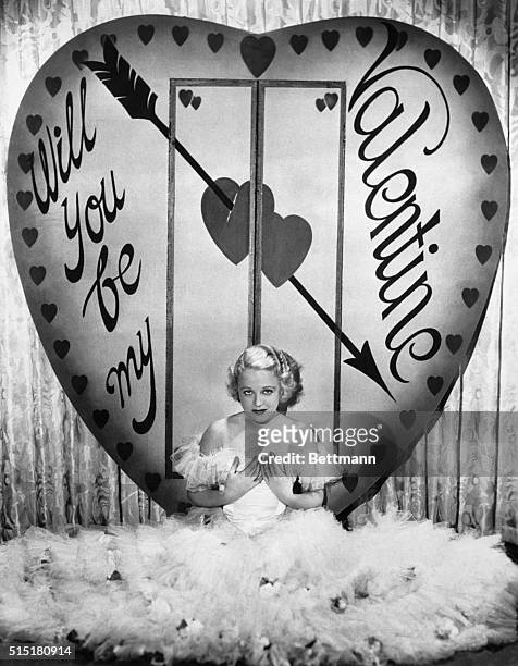 New York: Just to make sure that you receive at least one Valentine on February 14th, here's one from Wynne Gibson herself--with a picture of the...