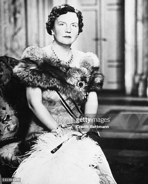 Amesterdam - This is the latest formal portrait of Queen Juliana of the Netherlands to be release. The picture is by M.C. Meijboom. Photo filed...