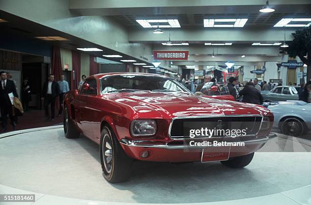 New York- Ford Mustang Mach 1 at car show at the New York City Coliseum.