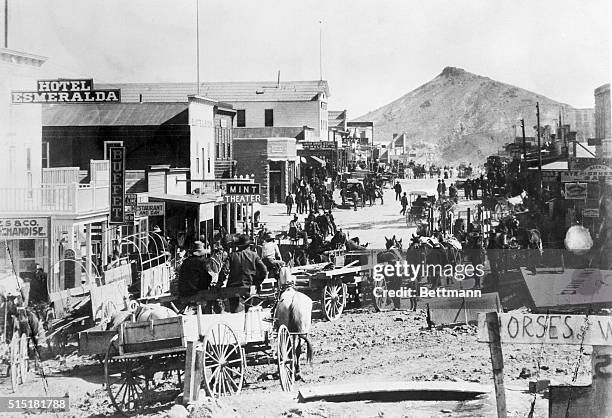 Goldfield, NV - Boys Discovery Starts Nevada Gold Rush! Their accidental discovery of gold in the rock of an old abandoned claim in the hills of...