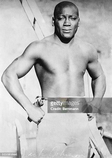 Boxer Jack Johnson was the first African American to hold the title of heavyweight boxing champion of the world. He won the title by knocking out...