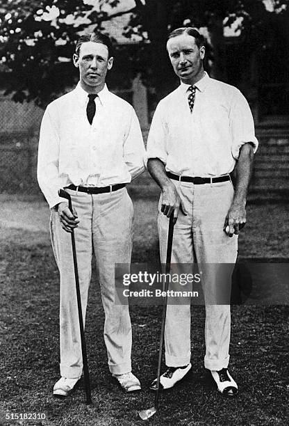 John G. Anderson and Jerome D. Travers, runner up and winner of the Amateur Golf Championship.