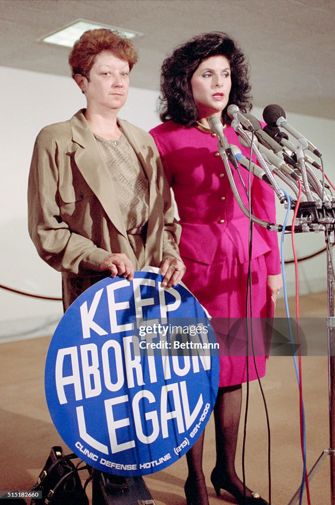 Norma McCorvey with her Attorney Gloria Allred